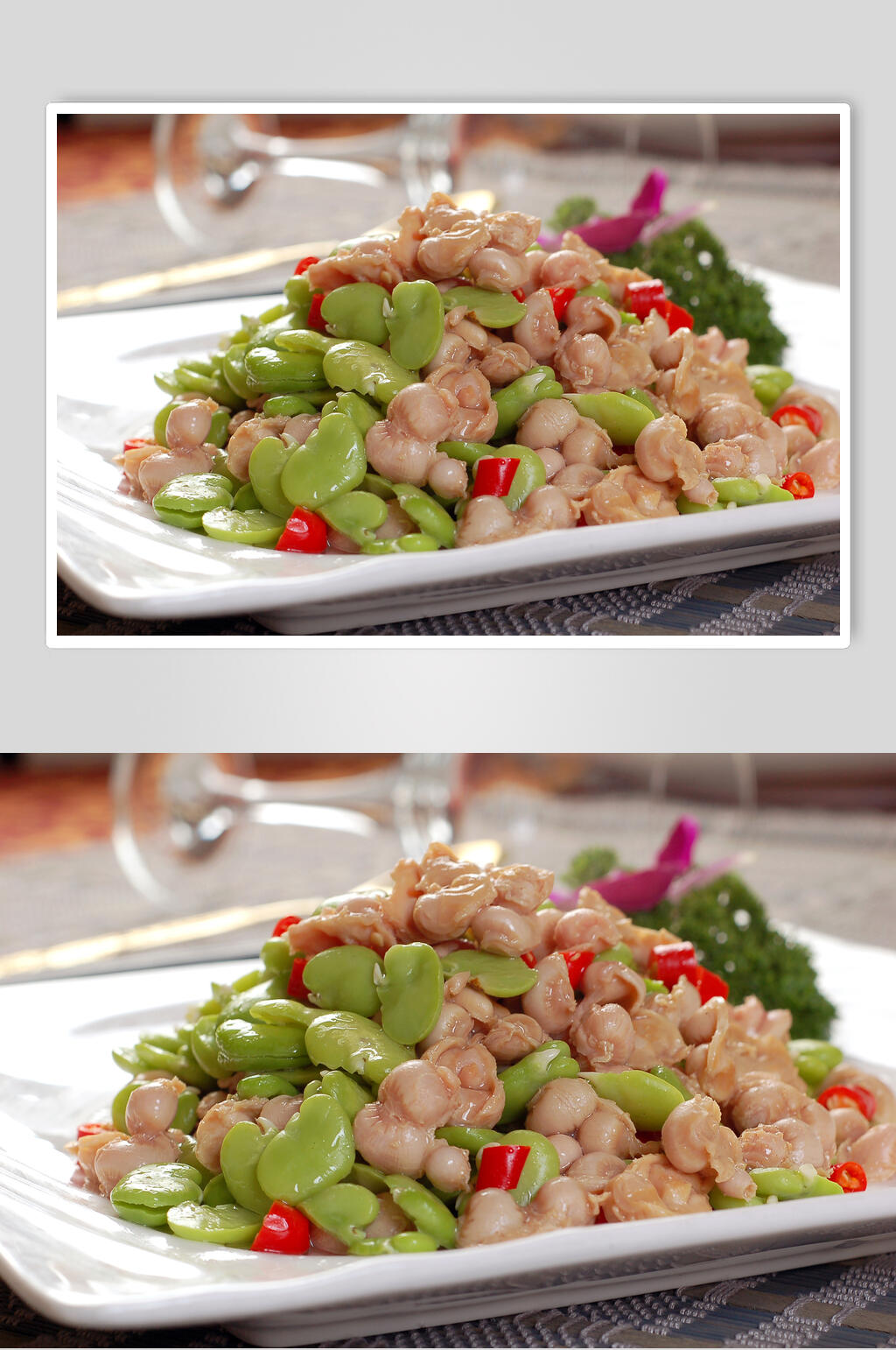 蚕豆雀胗食物图片素材