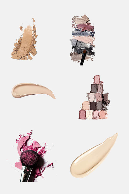 精致化妆品口红粉底液免抠素材