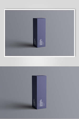 礼盒简约时尚洋气蓝紫色包装盒样机