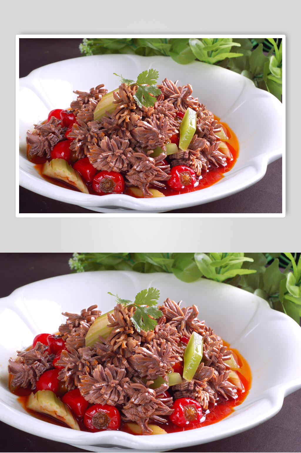 美味泡椒君花食物摄影图片素材