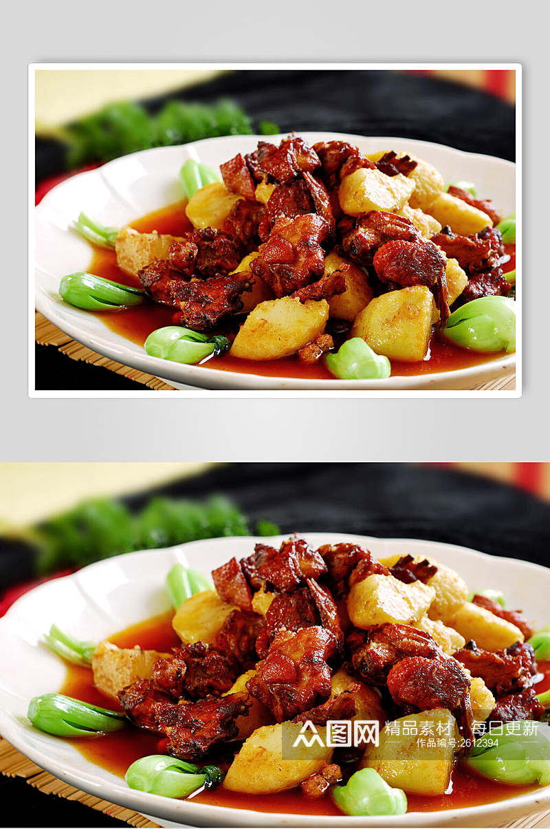 土豆鸭肉食品高清图片素材