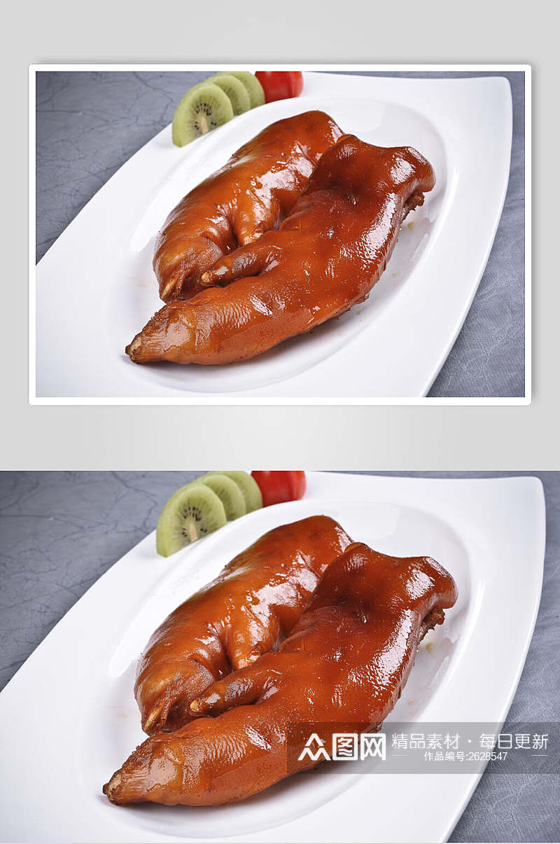 猪蹄卤菜冷拼餐饮食物图片素材