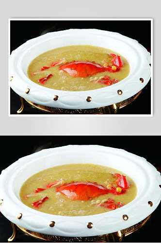 豌豆粉蟹食物高清图片