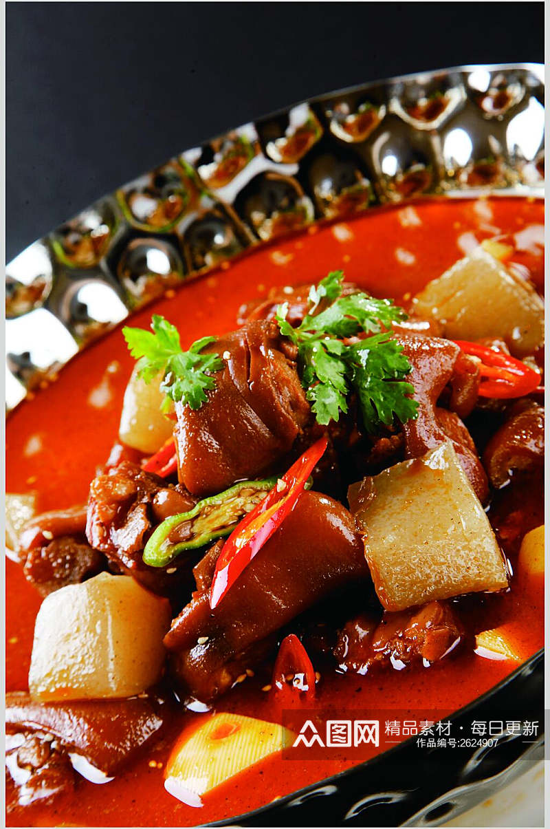 荆沙酱香猪蹄餐饮食品图片素材