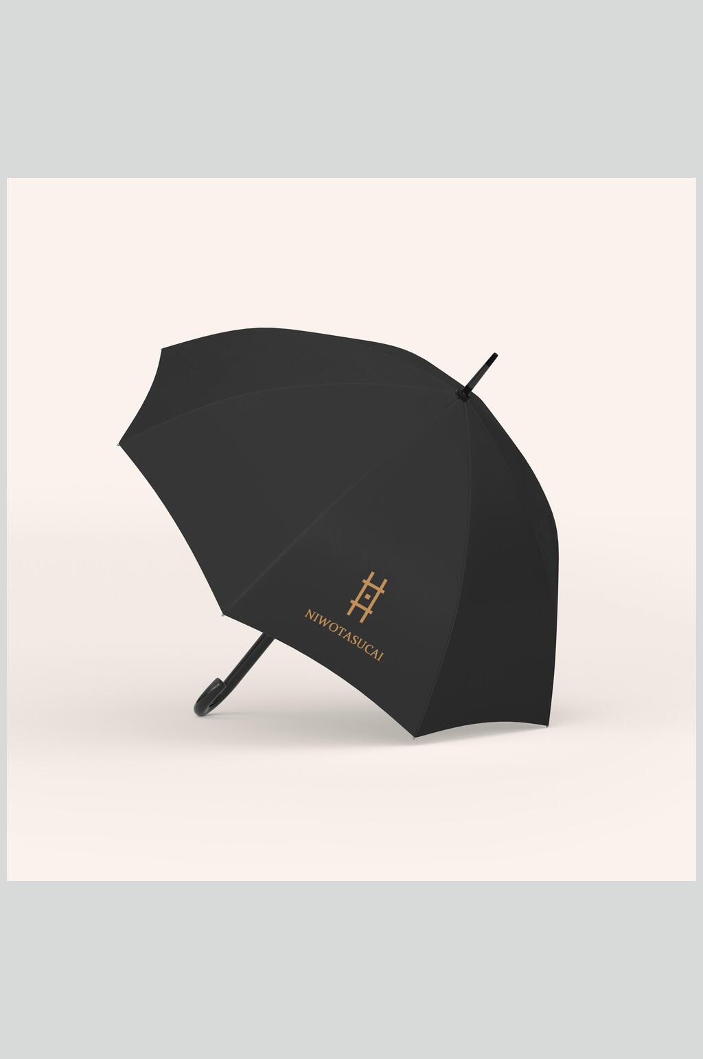 黑色雨伞品牌样机素材