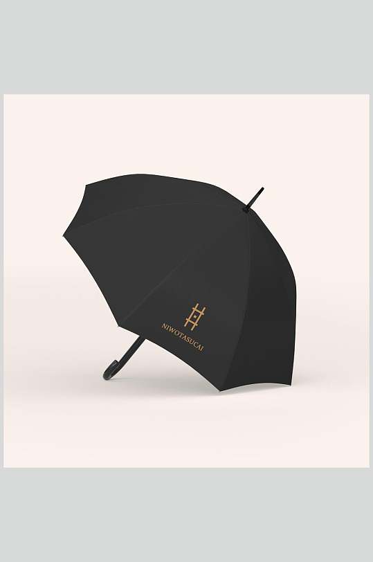 黑色雨伞品牌样机