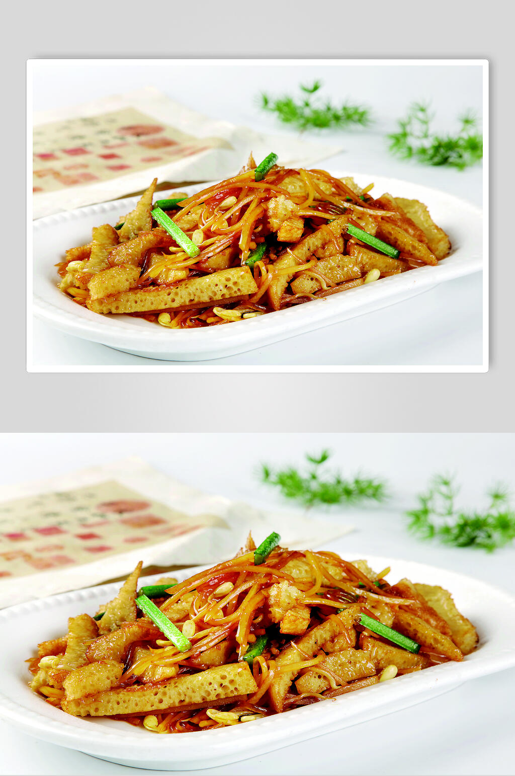 土豆粉丝炒煎饼食物图片素材