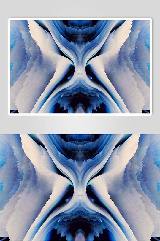 水彩蓝白放射性几何形状背景贴图图片