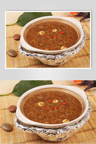红枣银耳莲子粥食品摄影图片