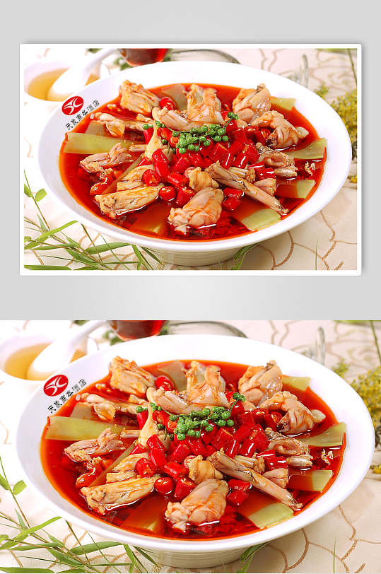 招牌煮蛙腿食物高清图片-众图网