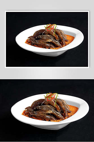 红油黑鸡脚食品摄影图片