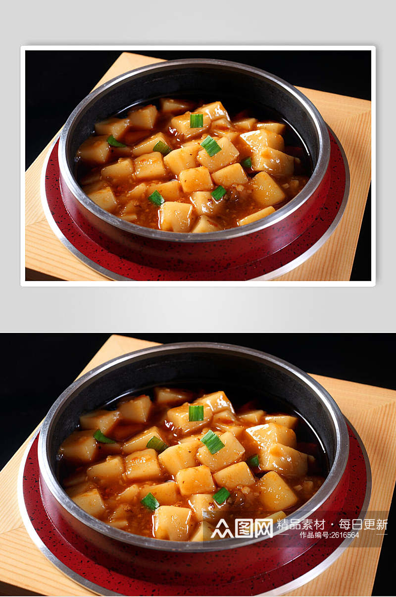 精品美味石锅米凉粉食物高清图片素材