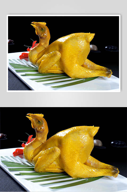 白切鸡卤菜冷拼食品摄影图片