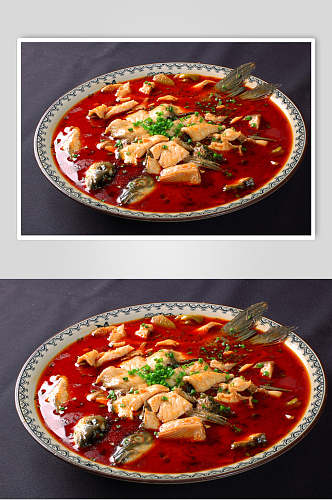 黄焖鱼餐饮摄影图片
