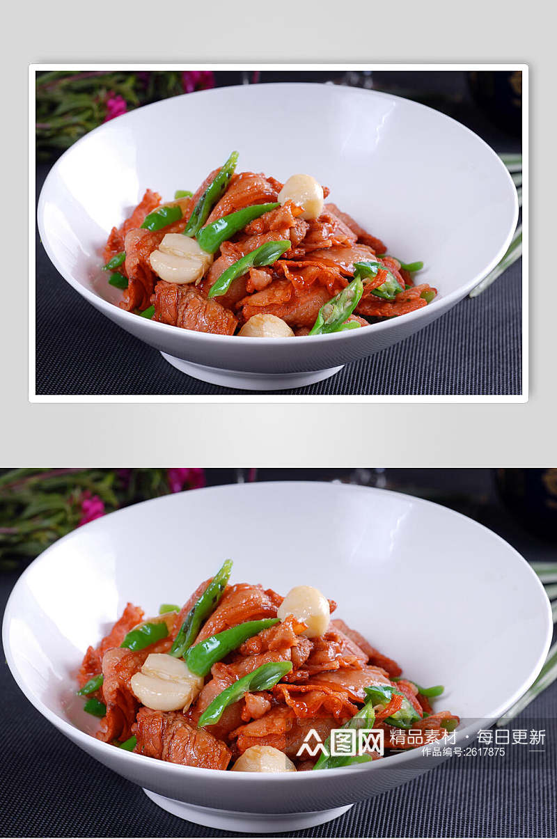 尖椒小炒肉食物摄影图片素材