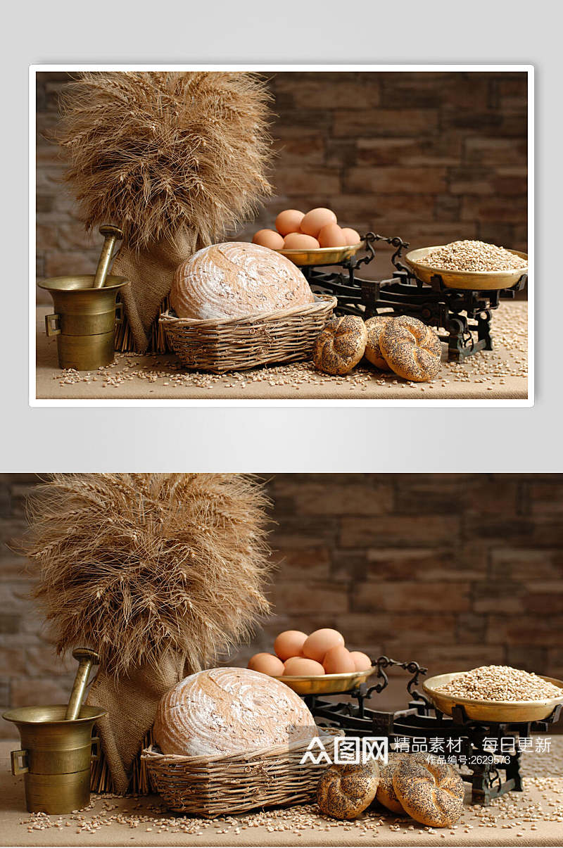 食材烤面包餐饮食品图片素材