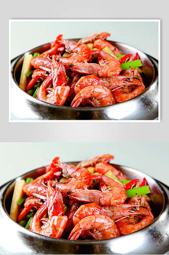 湘潭口味虾食物摄影图片