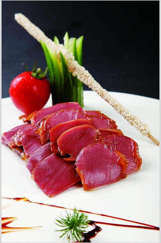 精品卤水鹅肾摄影图片