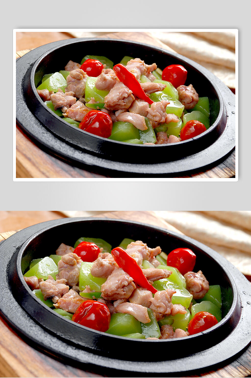 特色石锅兔食物高清图片素材
