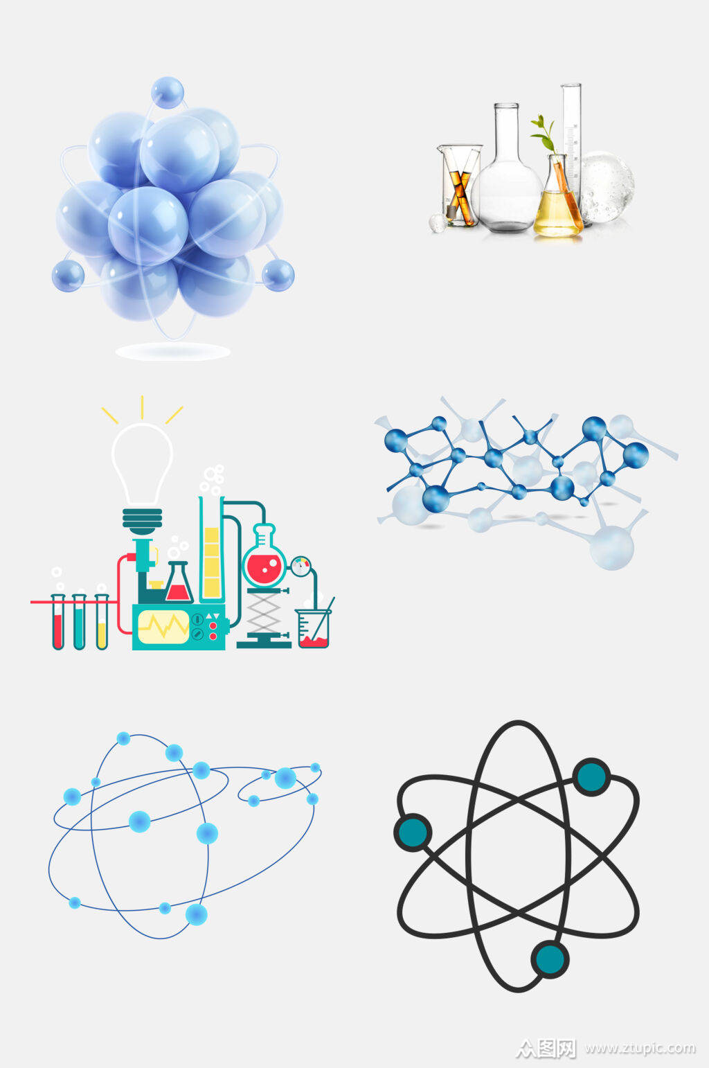 化学分子免抠设计元素