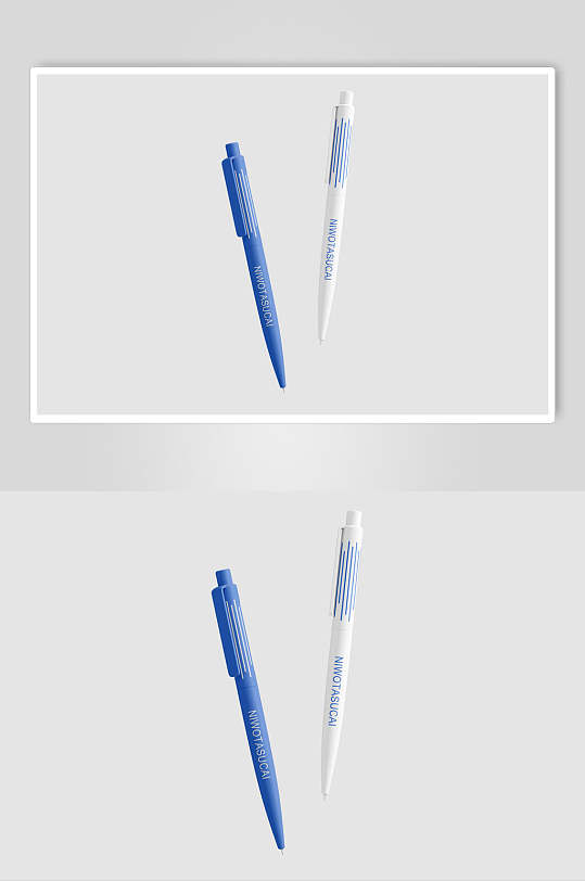 创意铅笔云办公品牌提案套装样机