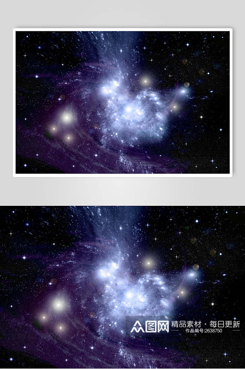炫酷星空繁星星云背景高清图片素材