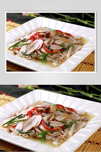 清炒牛肝菌食品摄影图片