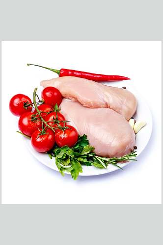 新鲜食物鸡肉鸡腿摄影图