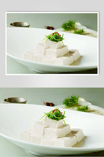 盐水豆腐食物高清图片