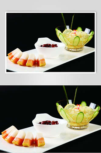 红枣木瓜石蚕脆餐饮食物图片