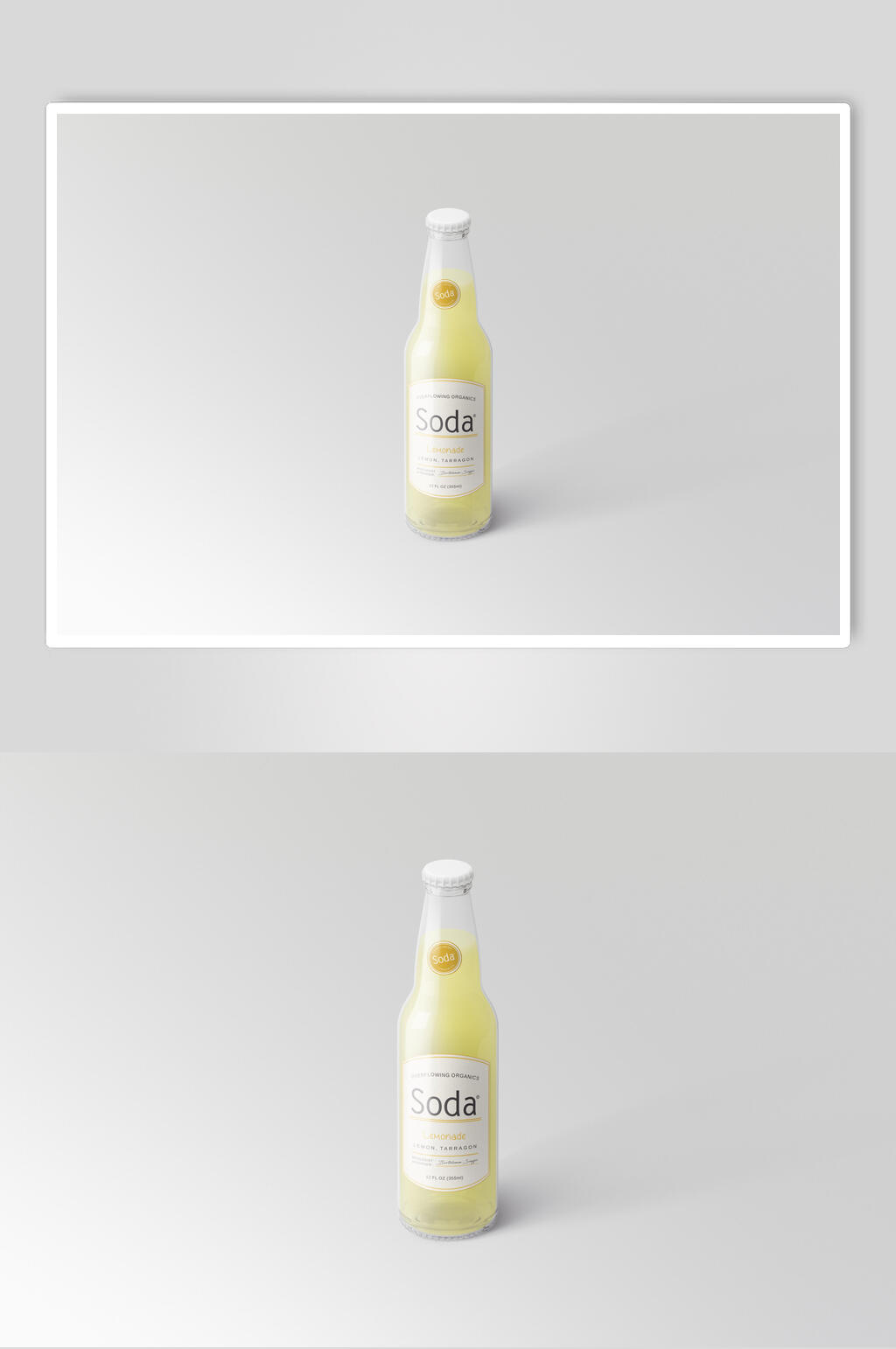 啤酒瓶包装瓶装样机设计素材