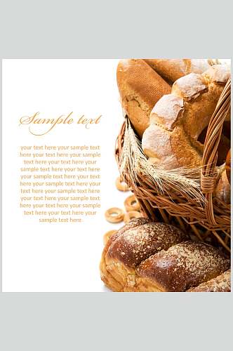 健康美味烤面包餐饮食品图片