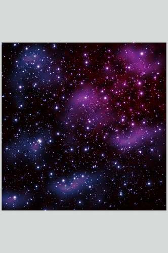 蓝紫色星空繁星星云背景图片