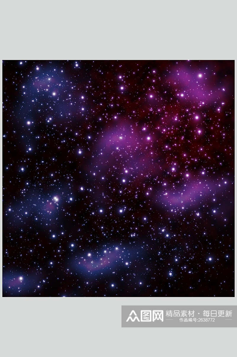 蓝紫色星空繁星星云背景图片素材