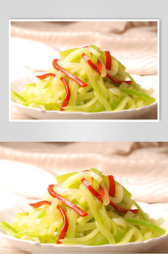葱香葫芦丝餐饮食品图片