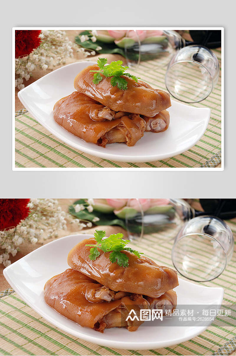 猪手卤菜冷拼餐饮食物图片素材