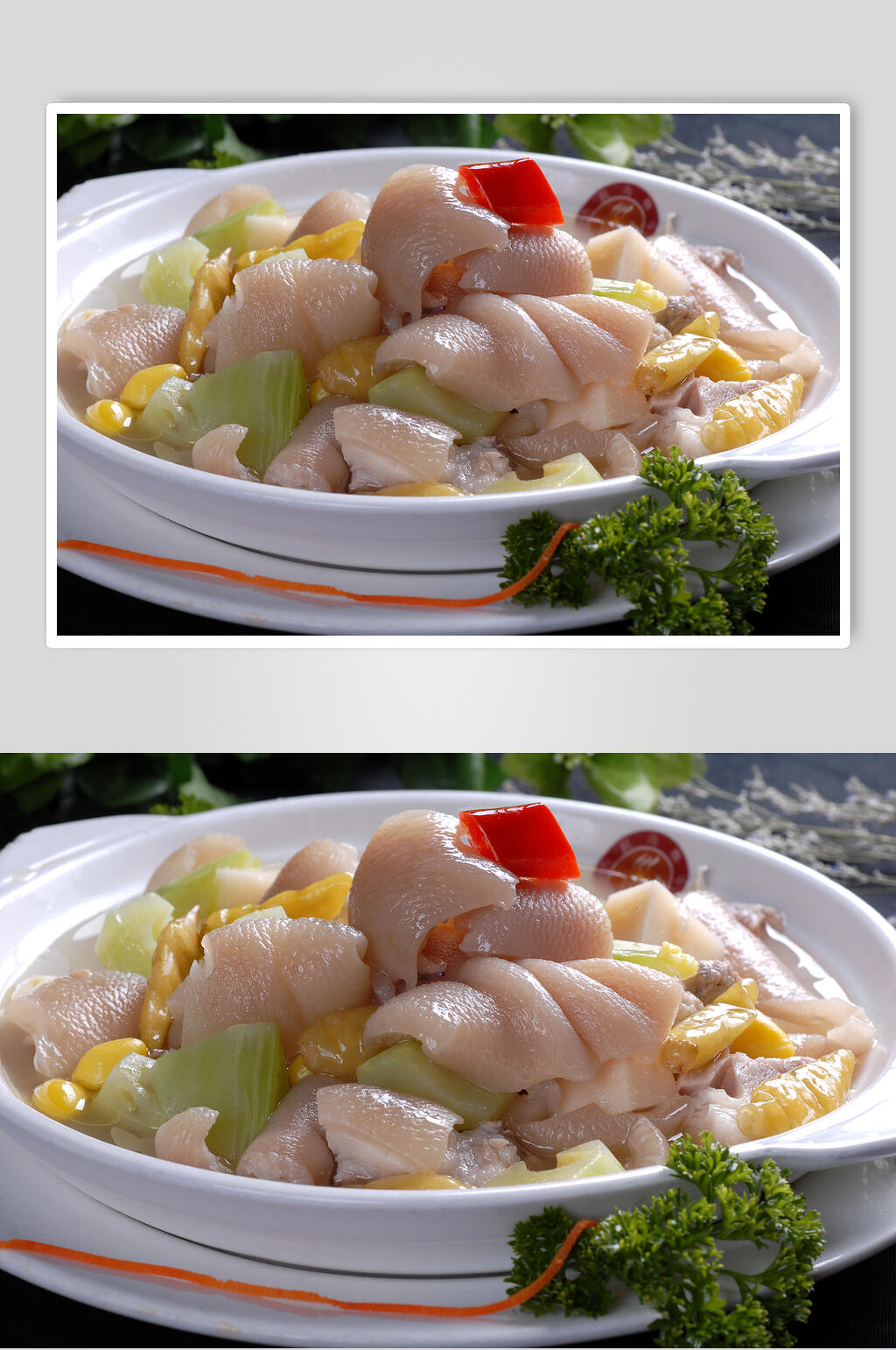 山椒蹄花食物摄影图片素材