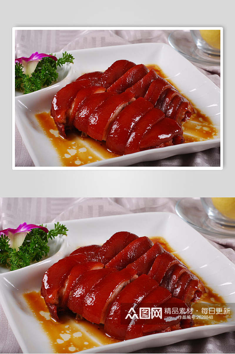 红烧肉卤菜冷拼食品高清图片素材