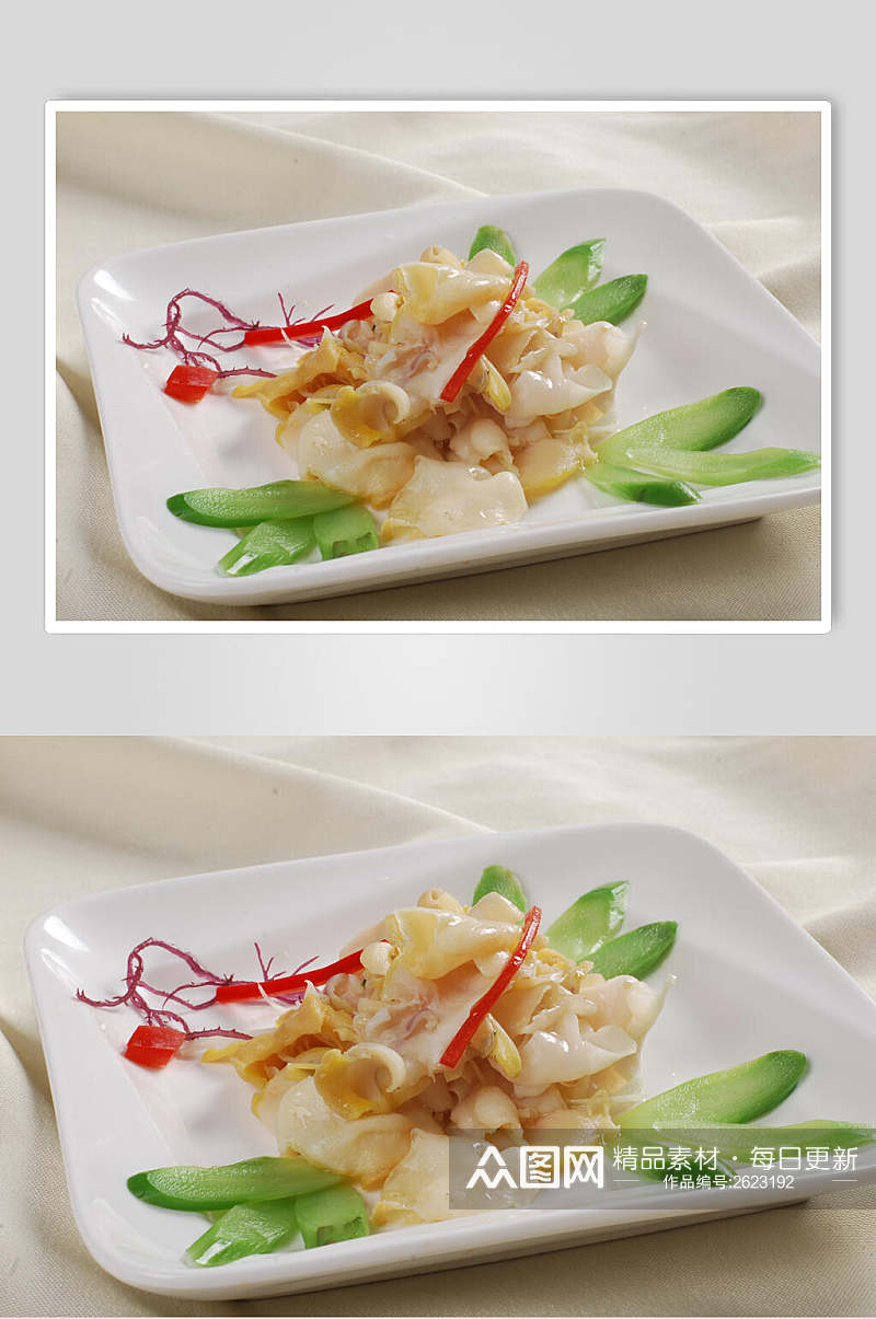 新鲜芥末螺片餐饮食品图片素材