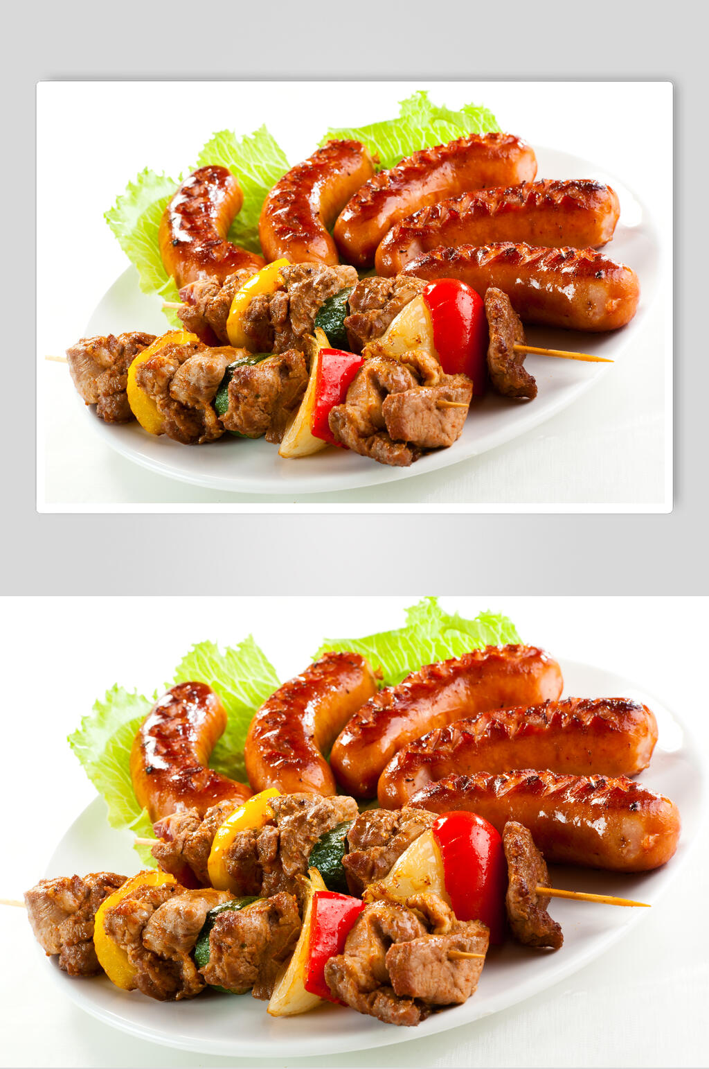 飘香美味烤肉串食物高清图片素材
