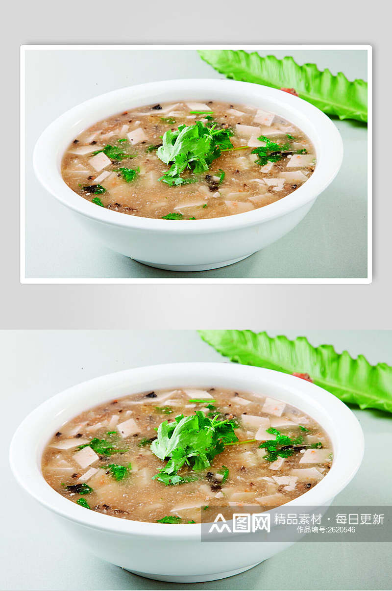 平桥豆腐汤食物高清图片素材