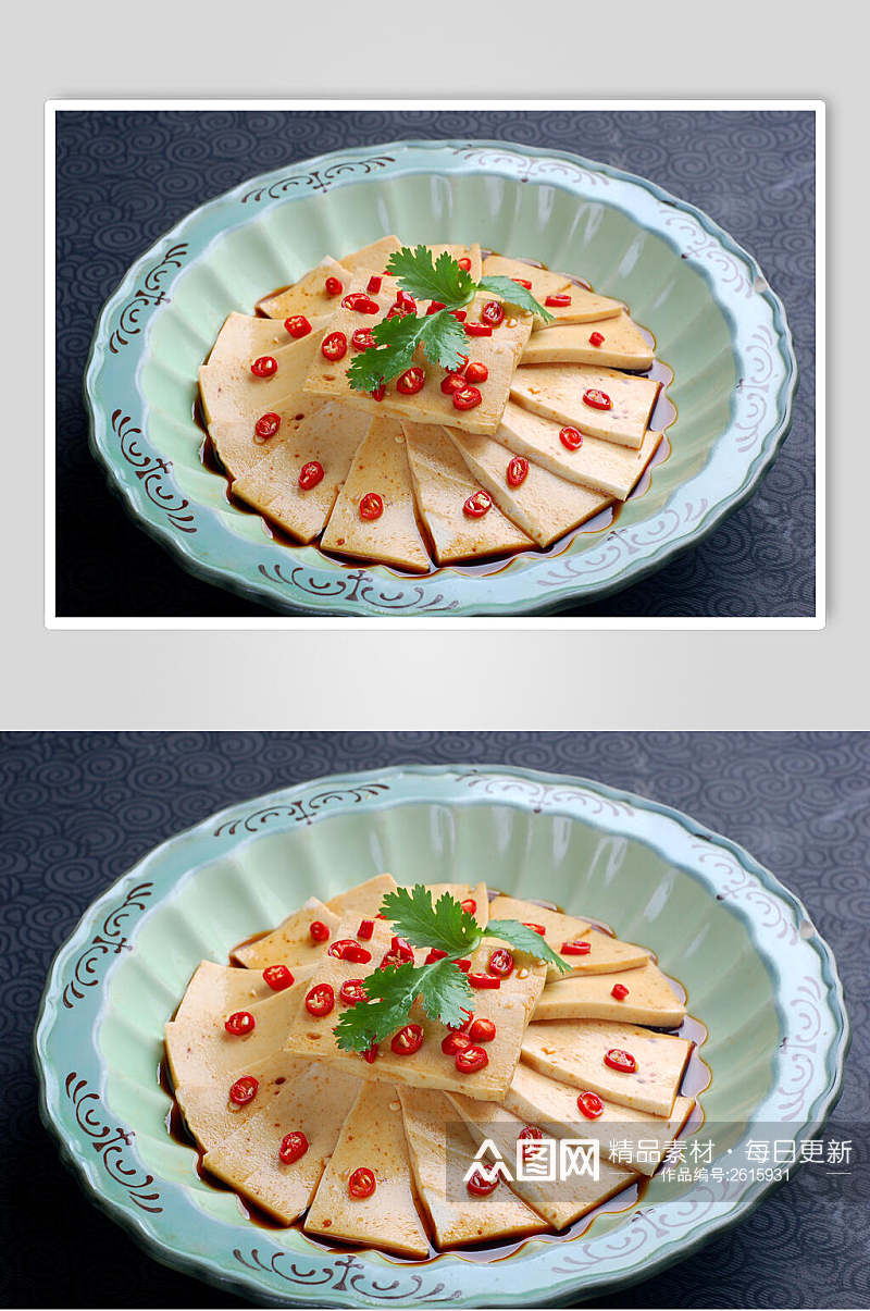丽景花豆腐食物高清图片素材