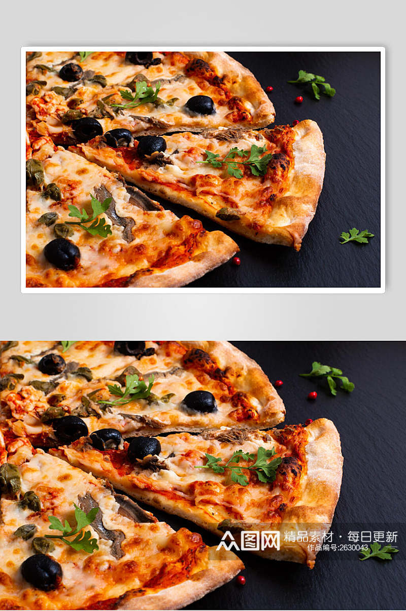 正宗美味美食披萨食物摄影图片素材