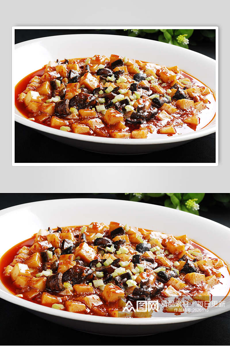 米凉粉烧海参餐饮食物图片素材