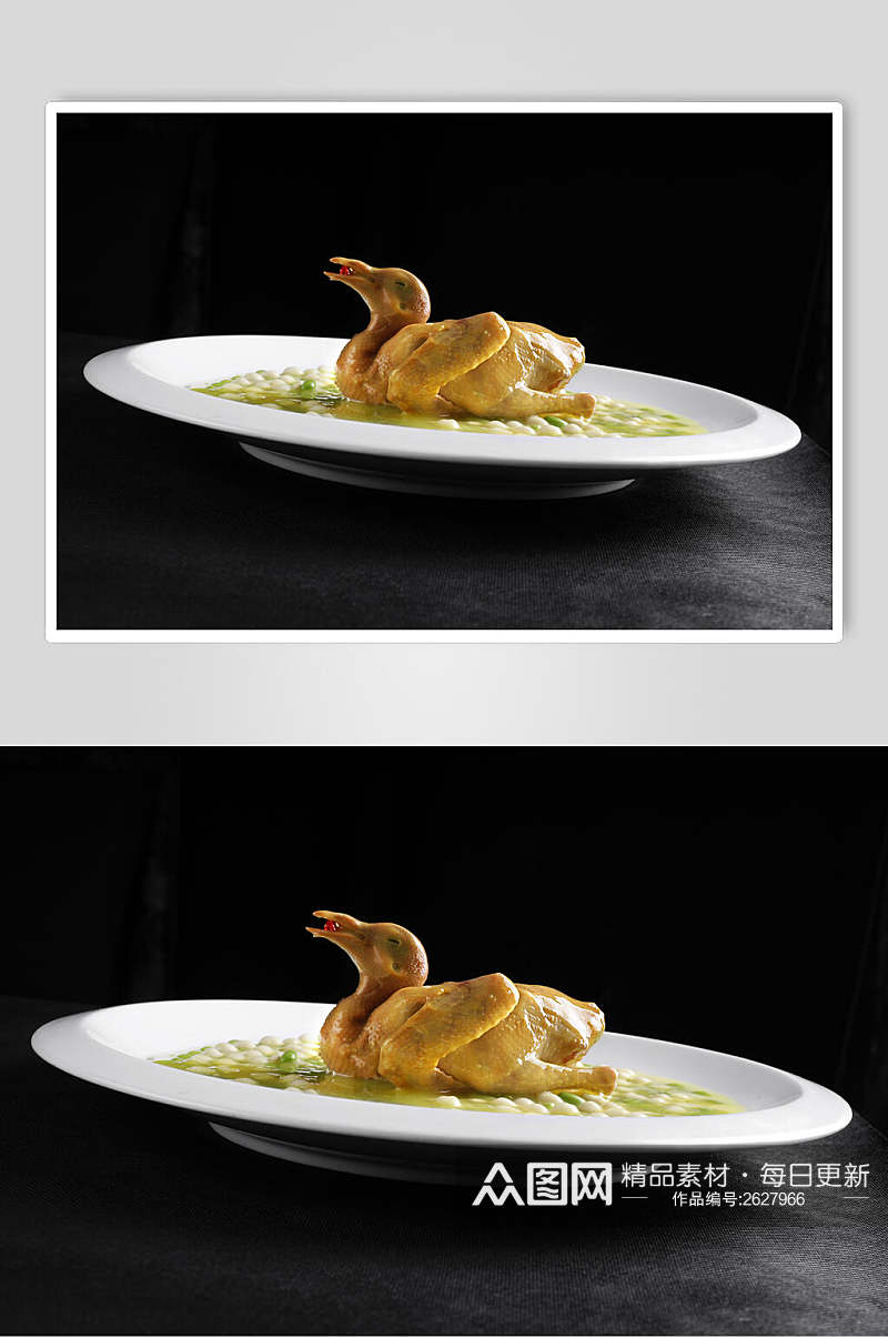 珍珠乳鸽食物摄影图片素材