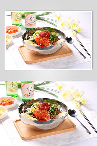 正宗美味朝鲜冷面美食图片