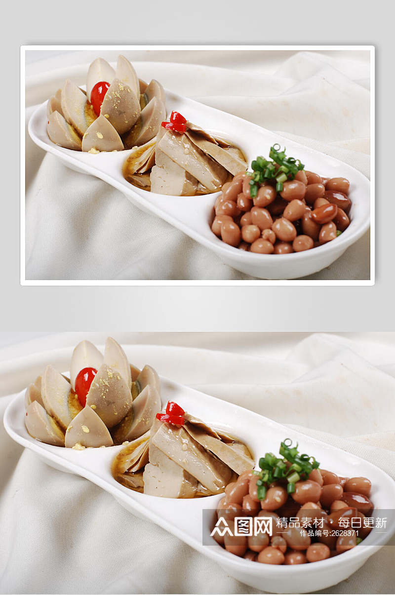 三色卤拼餐饮食物图片素材