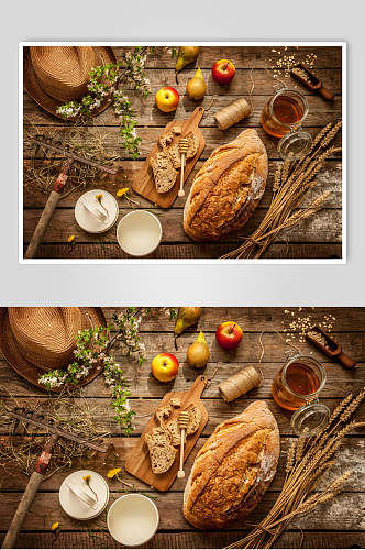 时尚烤面包食物图片