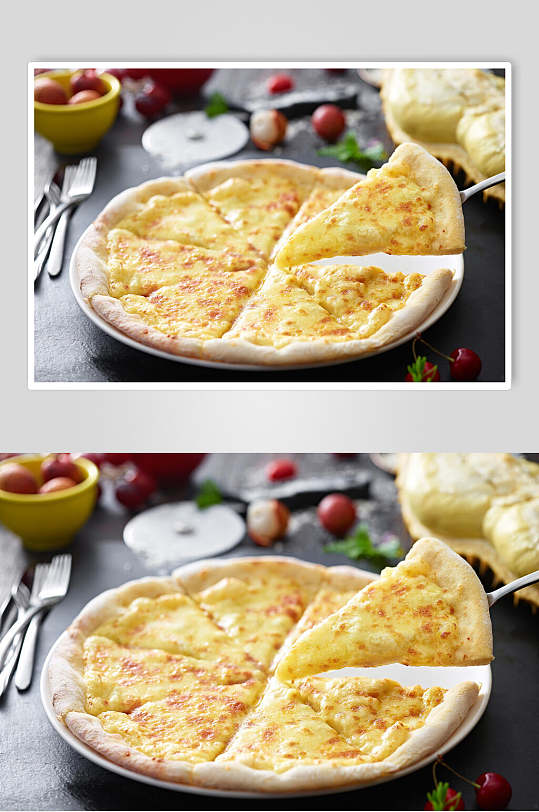 榴莲披萨宣传海报图片-榴莲披萨宣传海报设计素材-榴莲披萨宣传海报