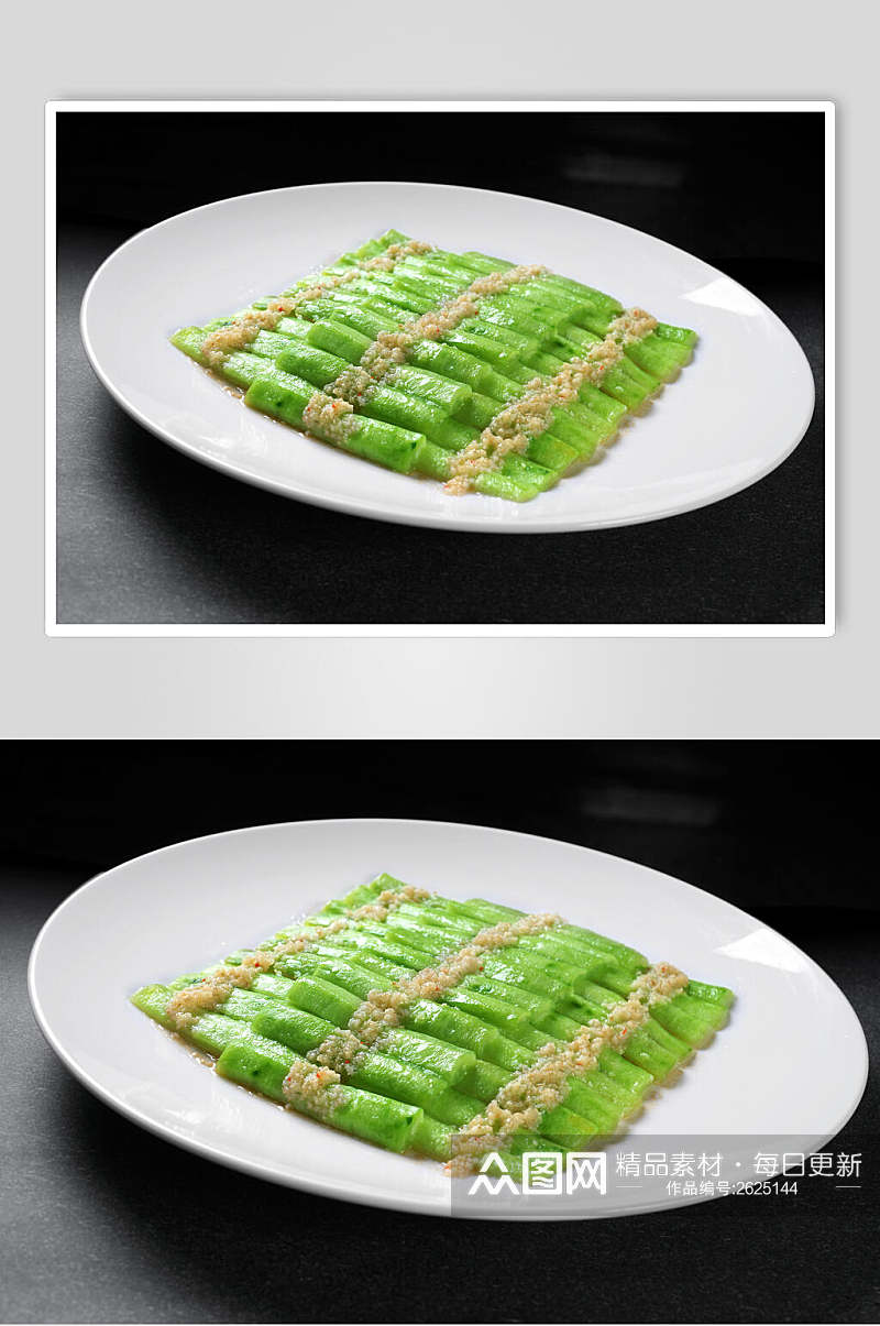蒜茸圣瓜餐饮食品图片素材